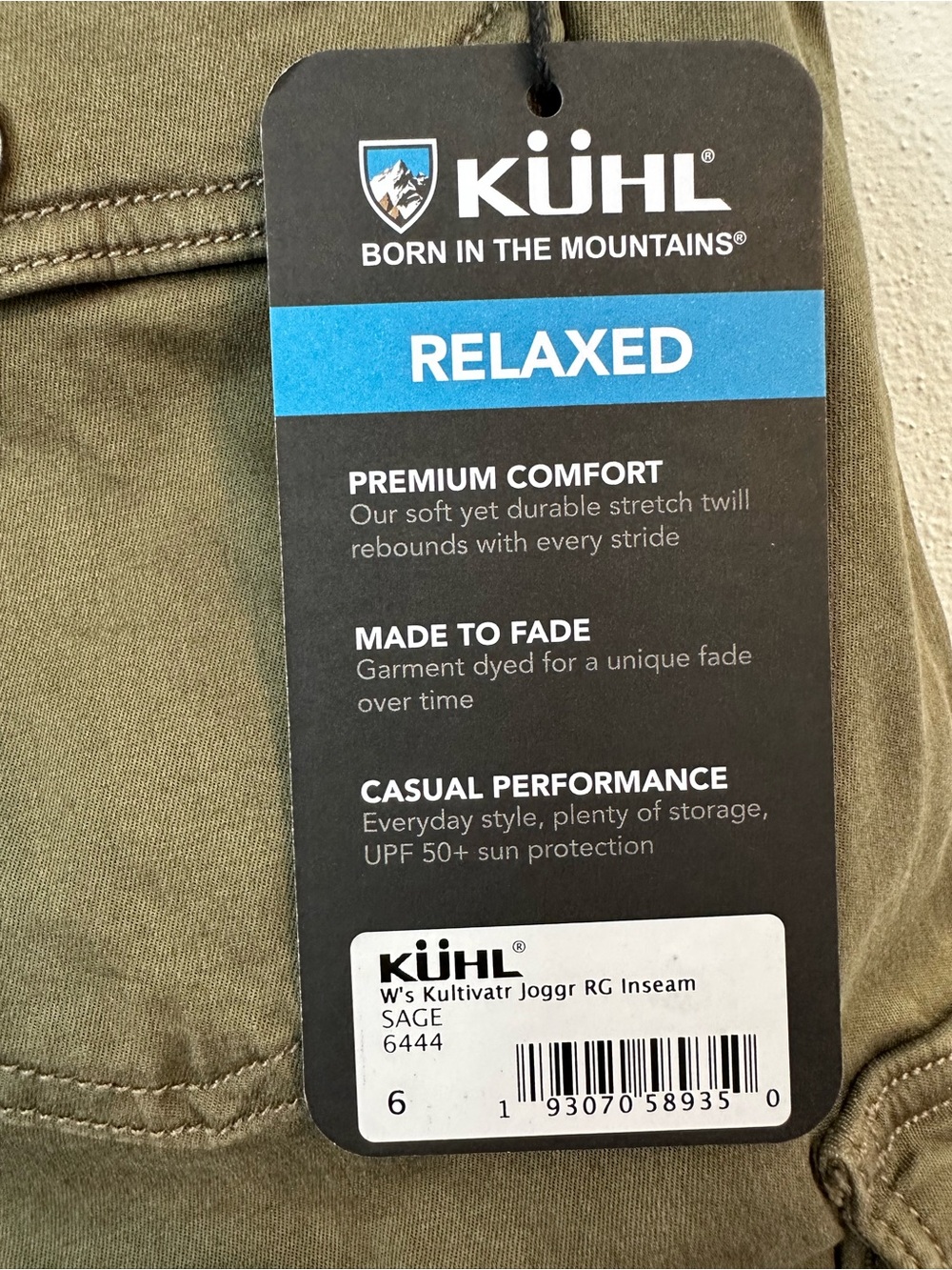 KUHL Women’s Kultivatr Cargo Jogger Sage Green Size 6 NWT - Picture 3 of 4